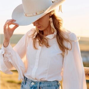 Artisan Southwestern Seed Beaded Leather Lariat Wrap